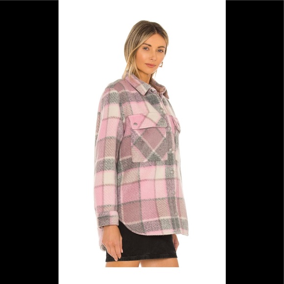 BLANKNYC Flannel Shacket in cabin fever - Picture 2 of 5